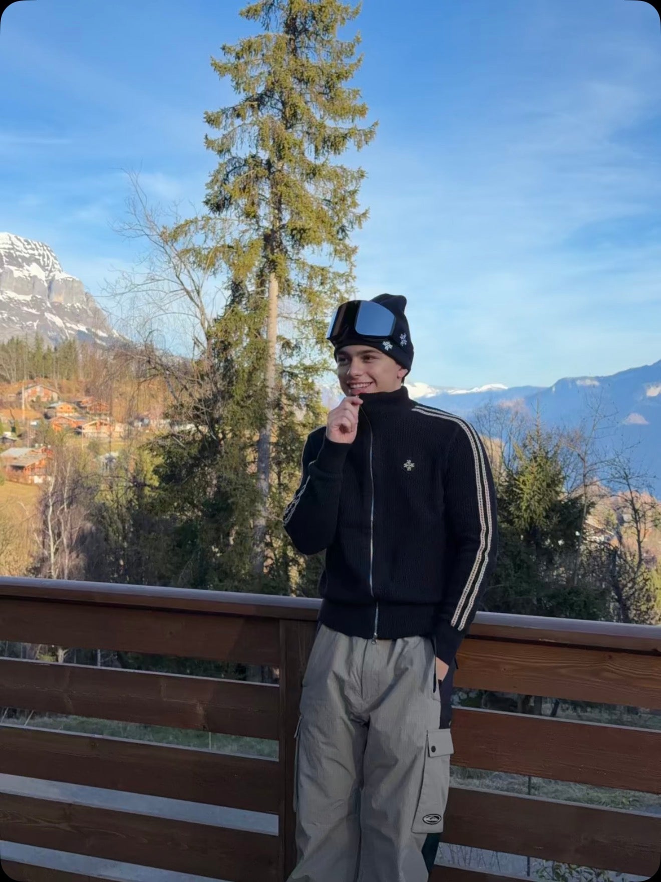 Veste de Survêtement Signature Noir - Crochet