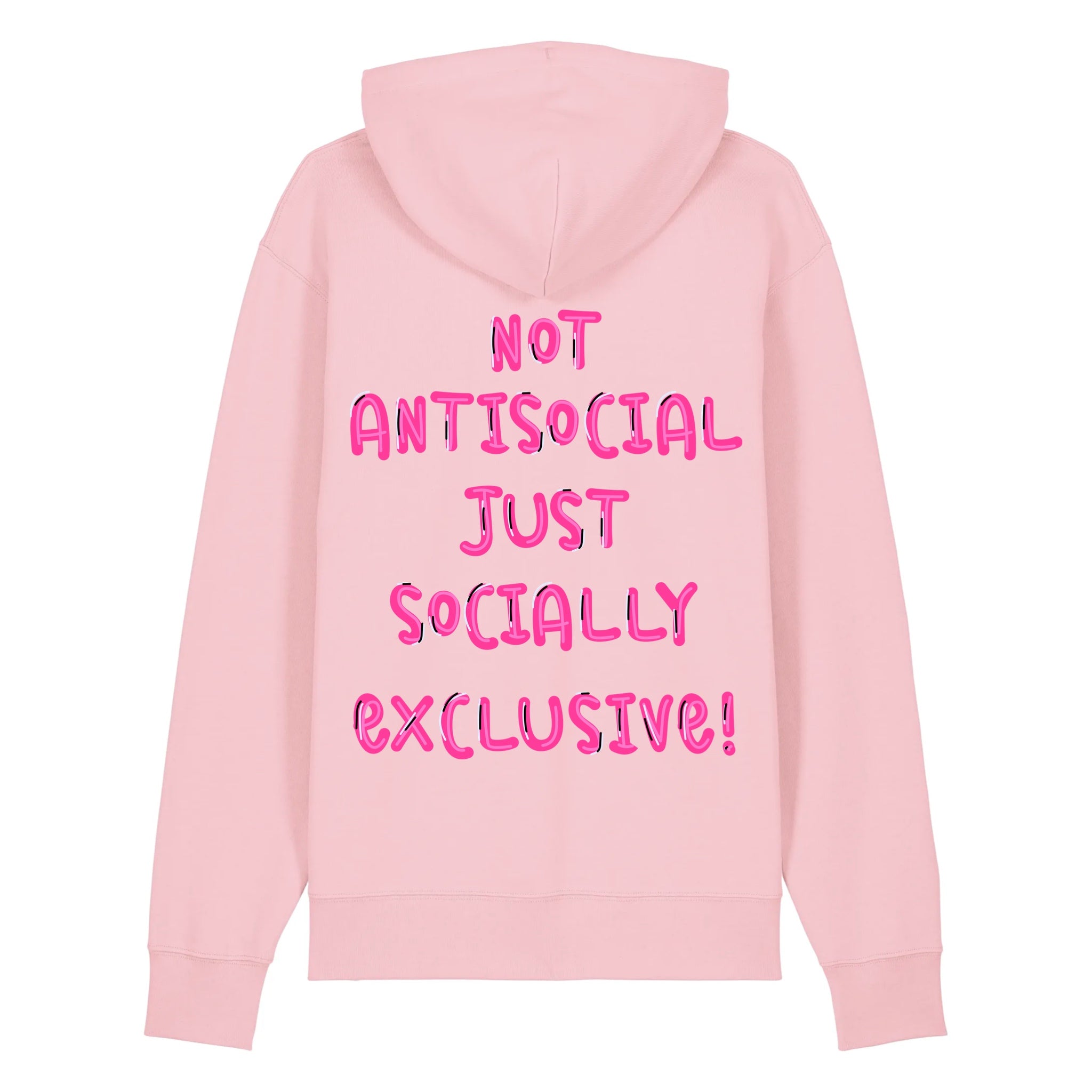 SWEAT CAPUCHE ROSE - NOT ANTISOCIAL