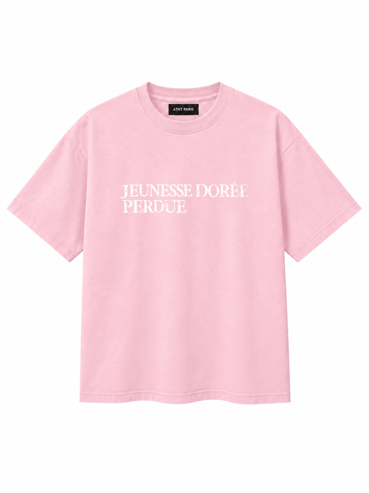 T-shirt Rose « Jeunesse Dorée Perdue » – ATNT Paris
