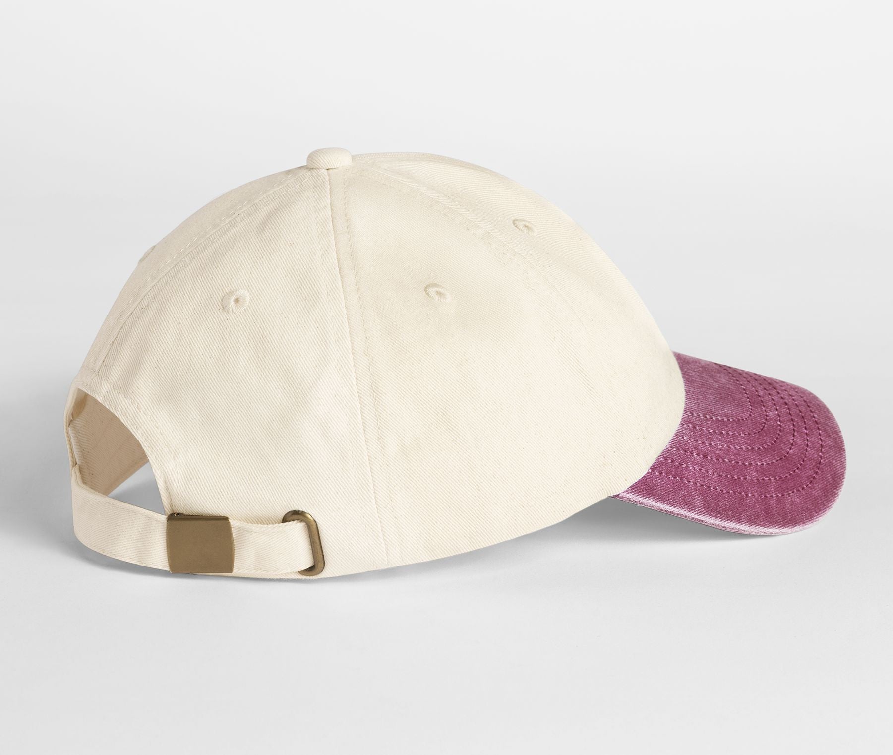 Casquette Vintage Logo A -Blanc/Bordeaux
