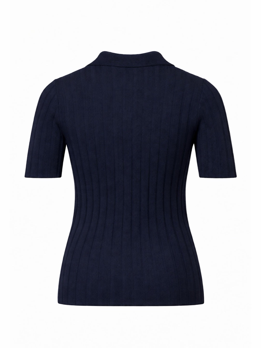 Polo Maille Côtelée – ATNT Signature Navy