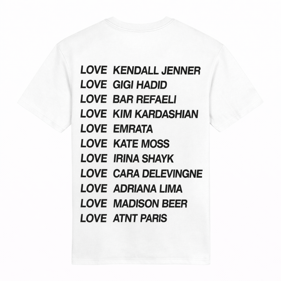 Tee Shirt Unisexe Blanc Love
