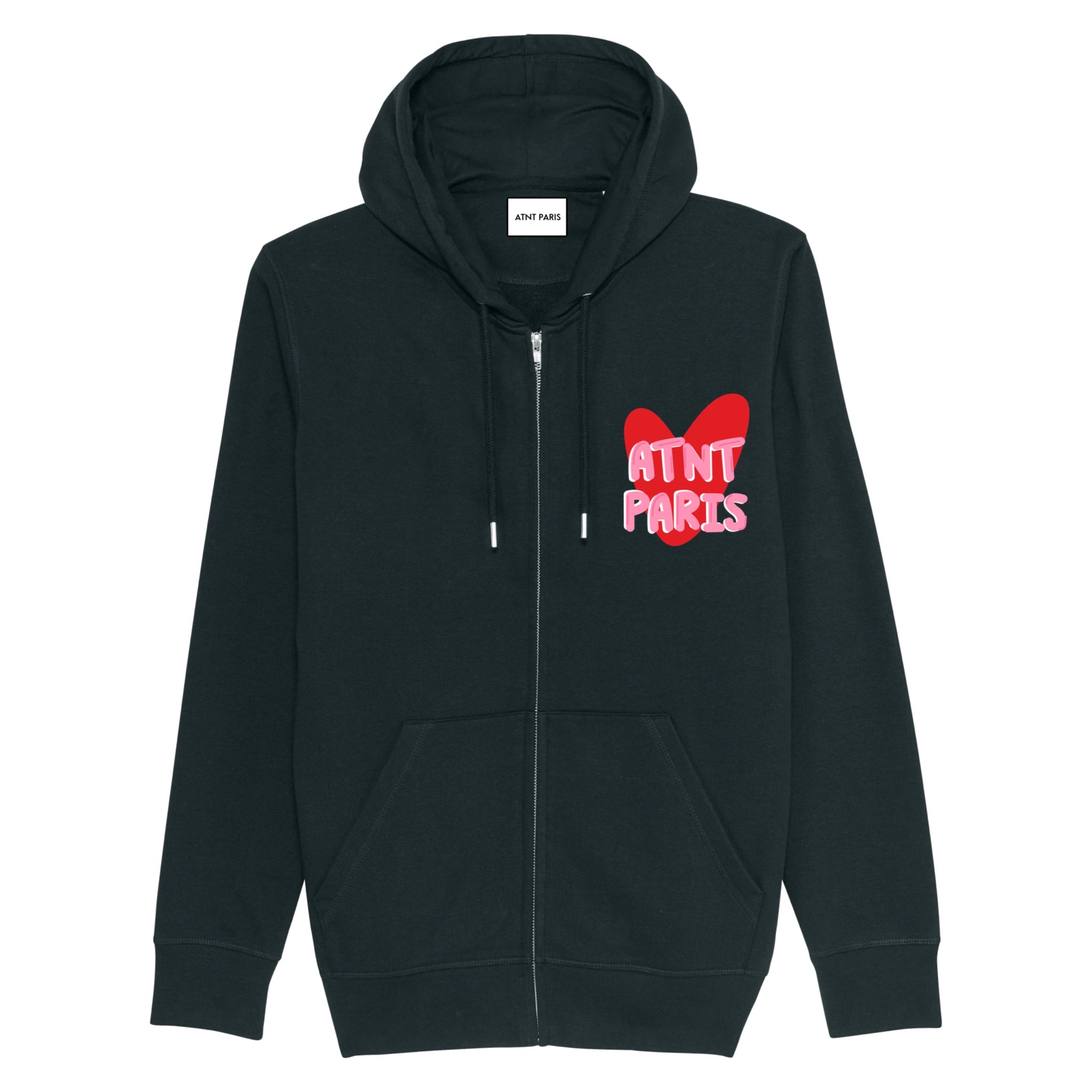 Gilet zippé noir - trust your love