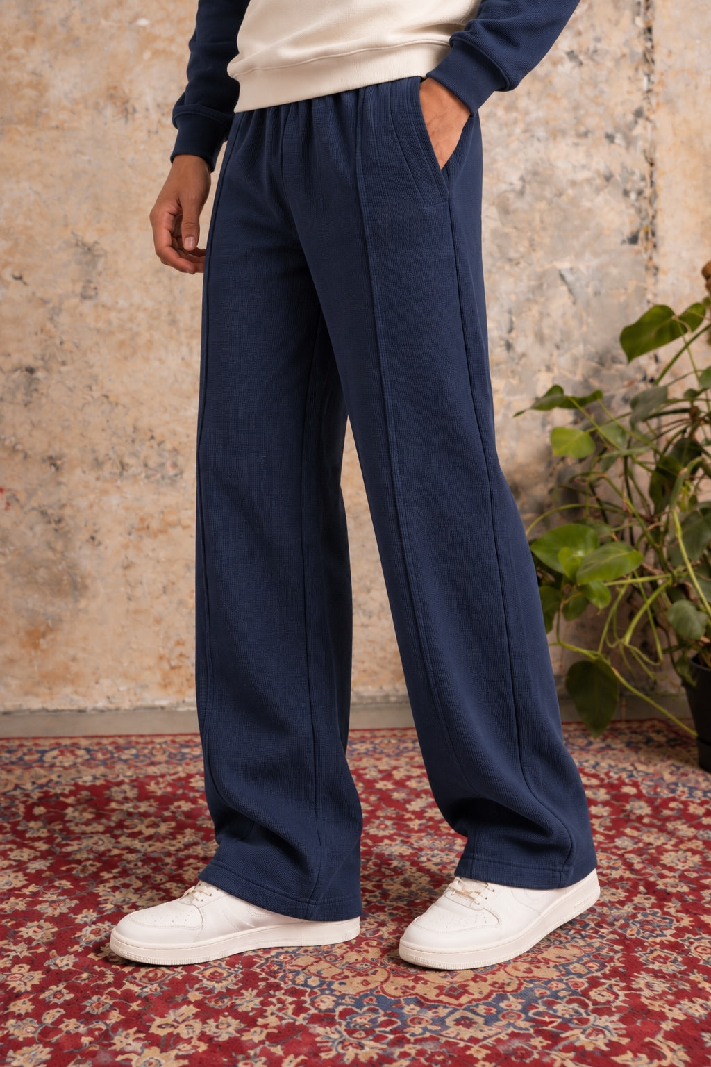 Pantalon Héritage Ample Marine