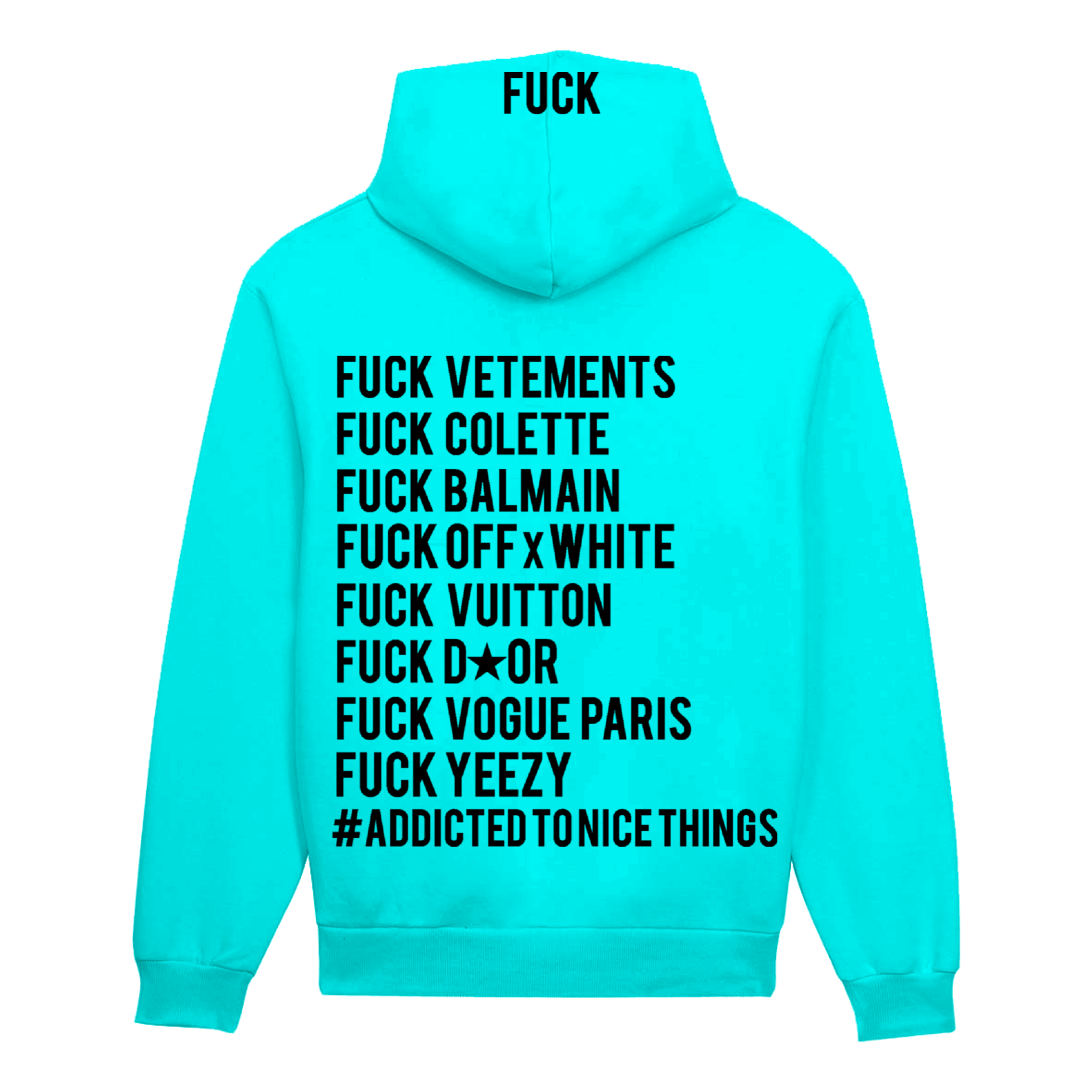 Sweat Capuche Bley Tiffany Fuck Vetements Atnt Paris Soldes 2025