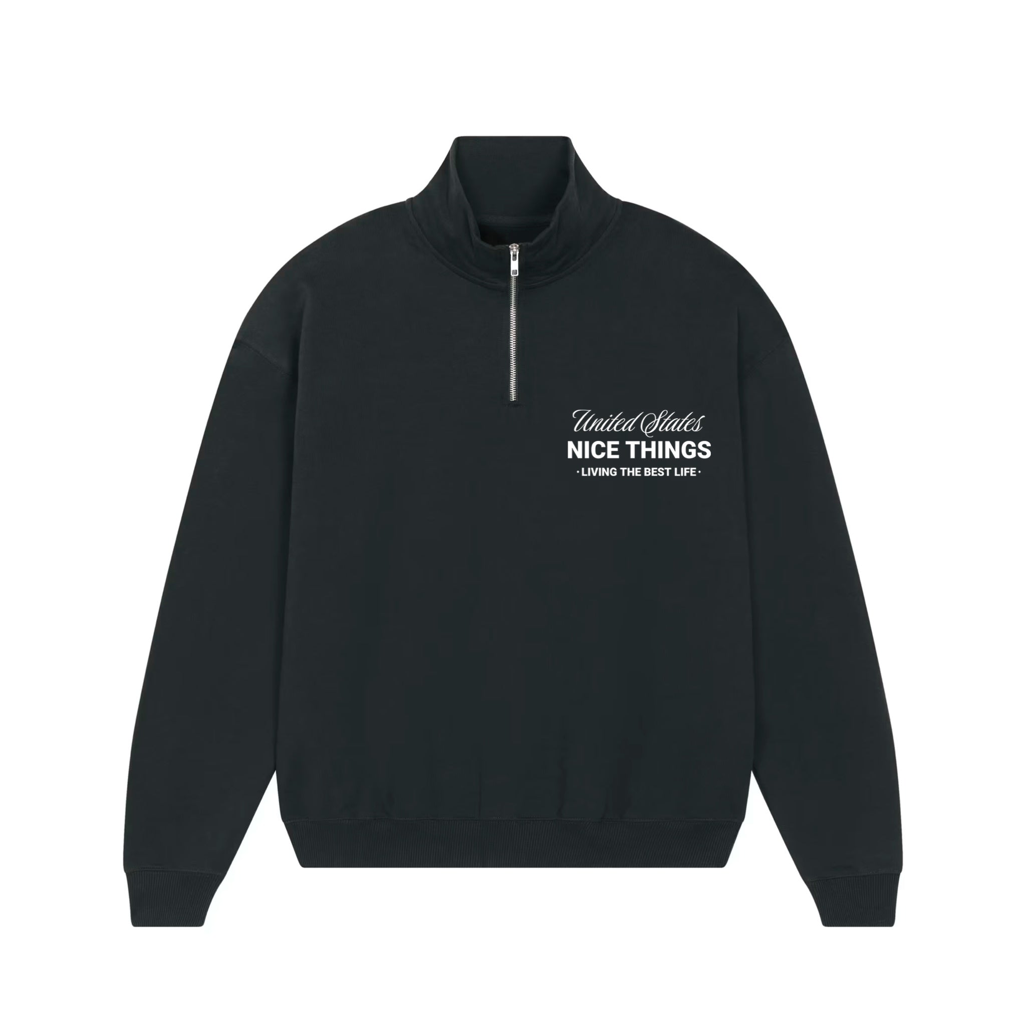 Sweat Col Trucker Noir – Nyc Héritage