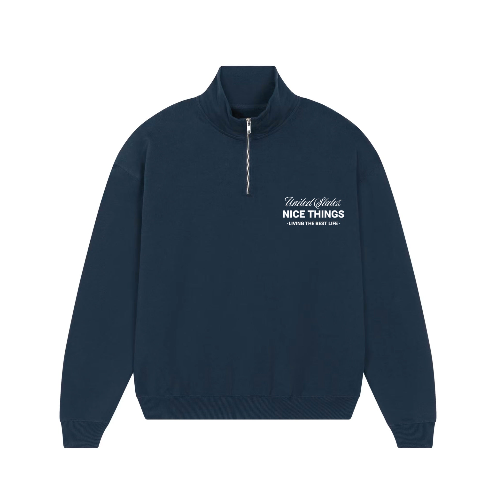 Sweat Col Trucker navy – Nyc Héritage