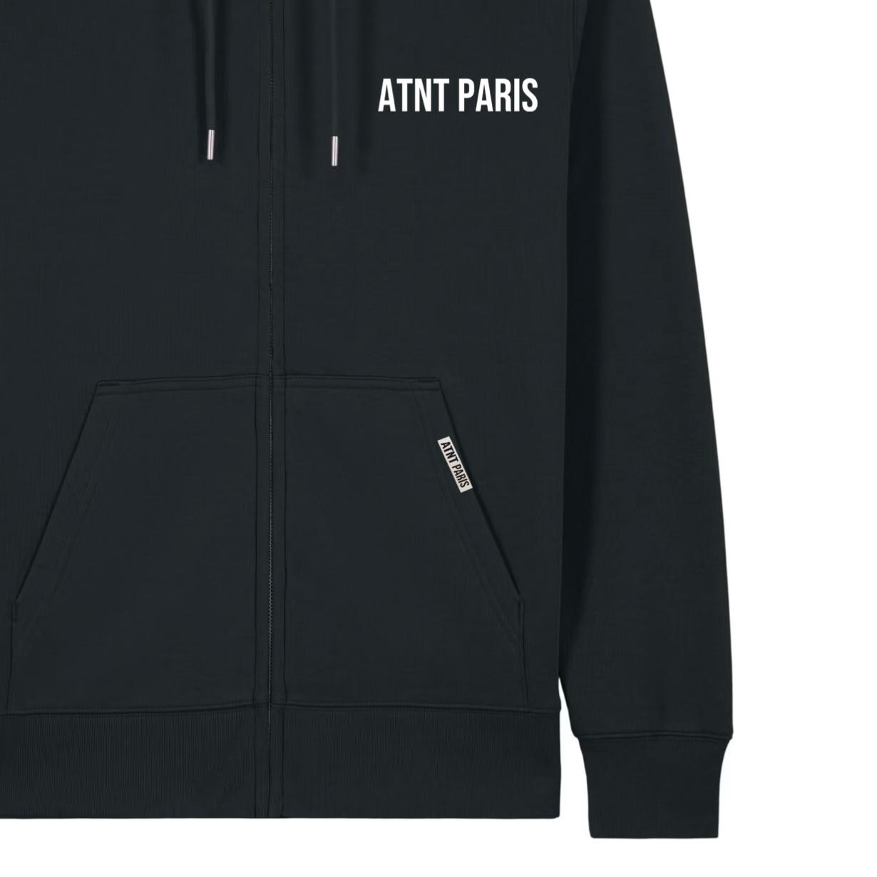 Sweat Zippé Noir – Essentials