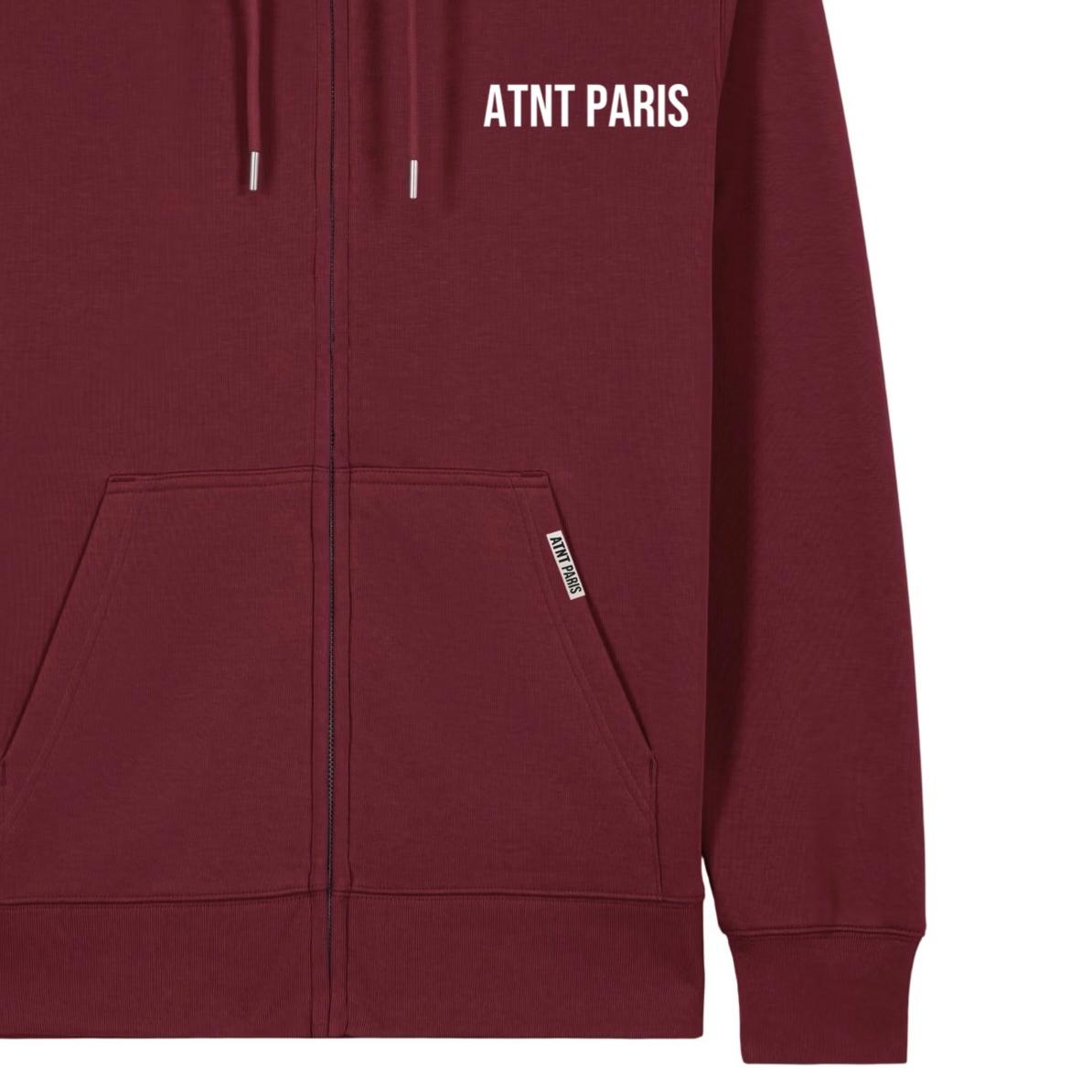 Sweat Zippé Bordeaux – Essentials