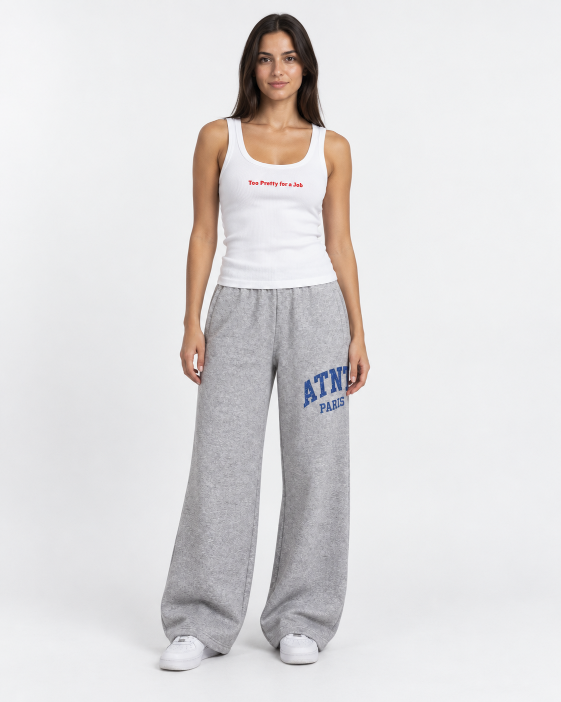 ATNT Paris Women Only · tank-pretty-white-01 · Photo portée studio