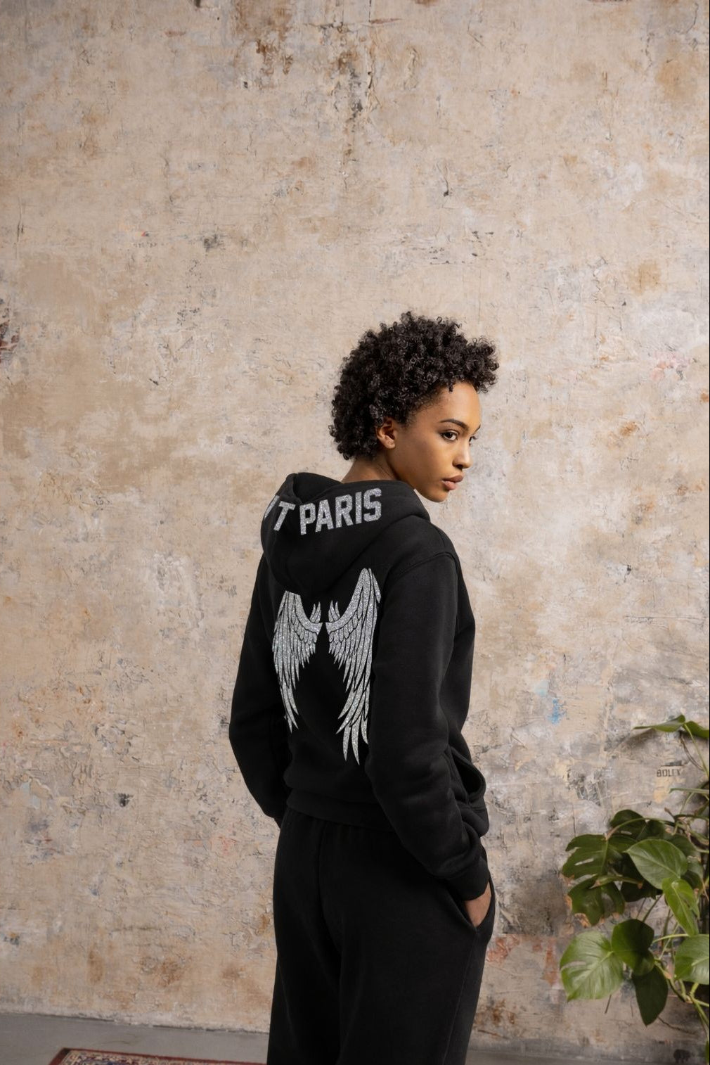 dark angel strass hoodie