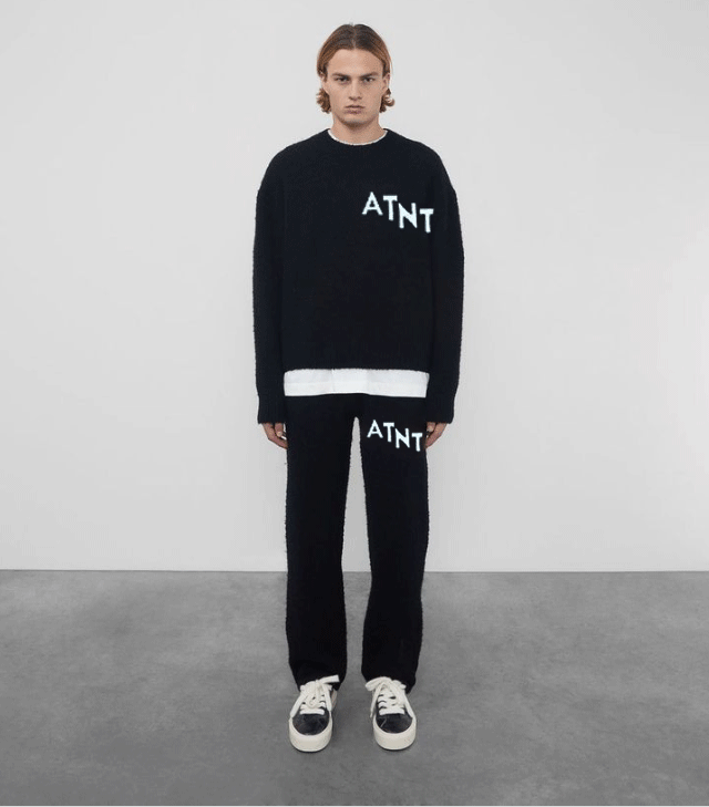 Pull Oversize Noir Effet Cachemire