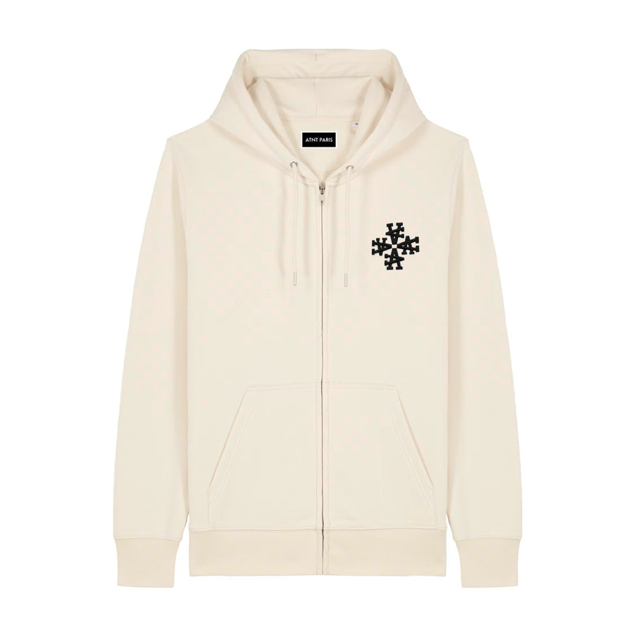 Gilet Zippé Signature Off White