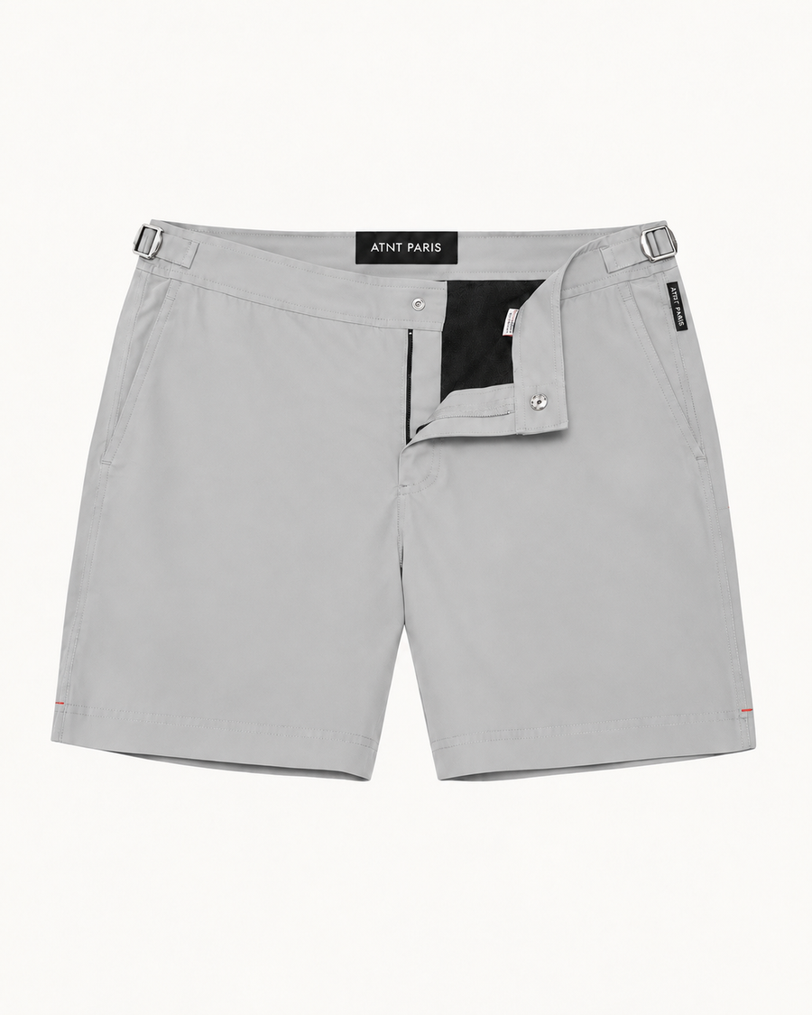 Short de Bain Riviera Gris Perle