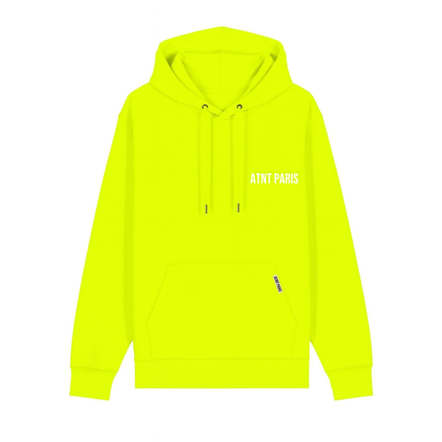 Sweat Capuche Jaune Fluo – Essentials