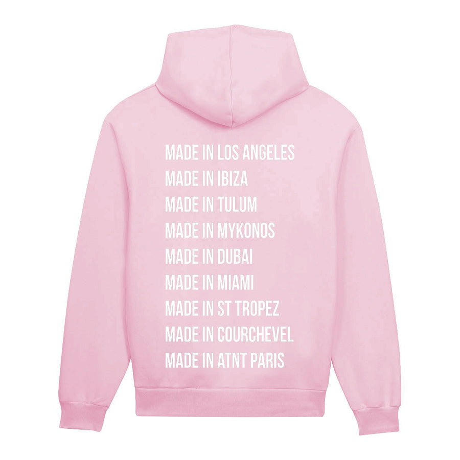 Sweat Capuche Light Pink Made in