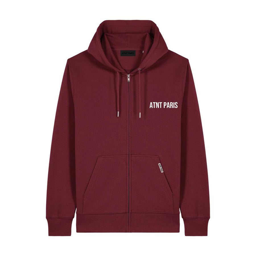 Sweat Zippé Bordeaux – Essentials