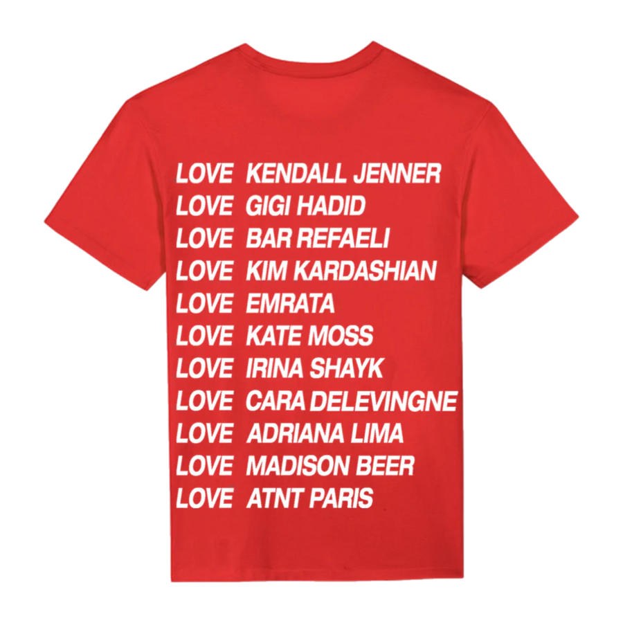 Tee Shirt Unisexe Rouge Love