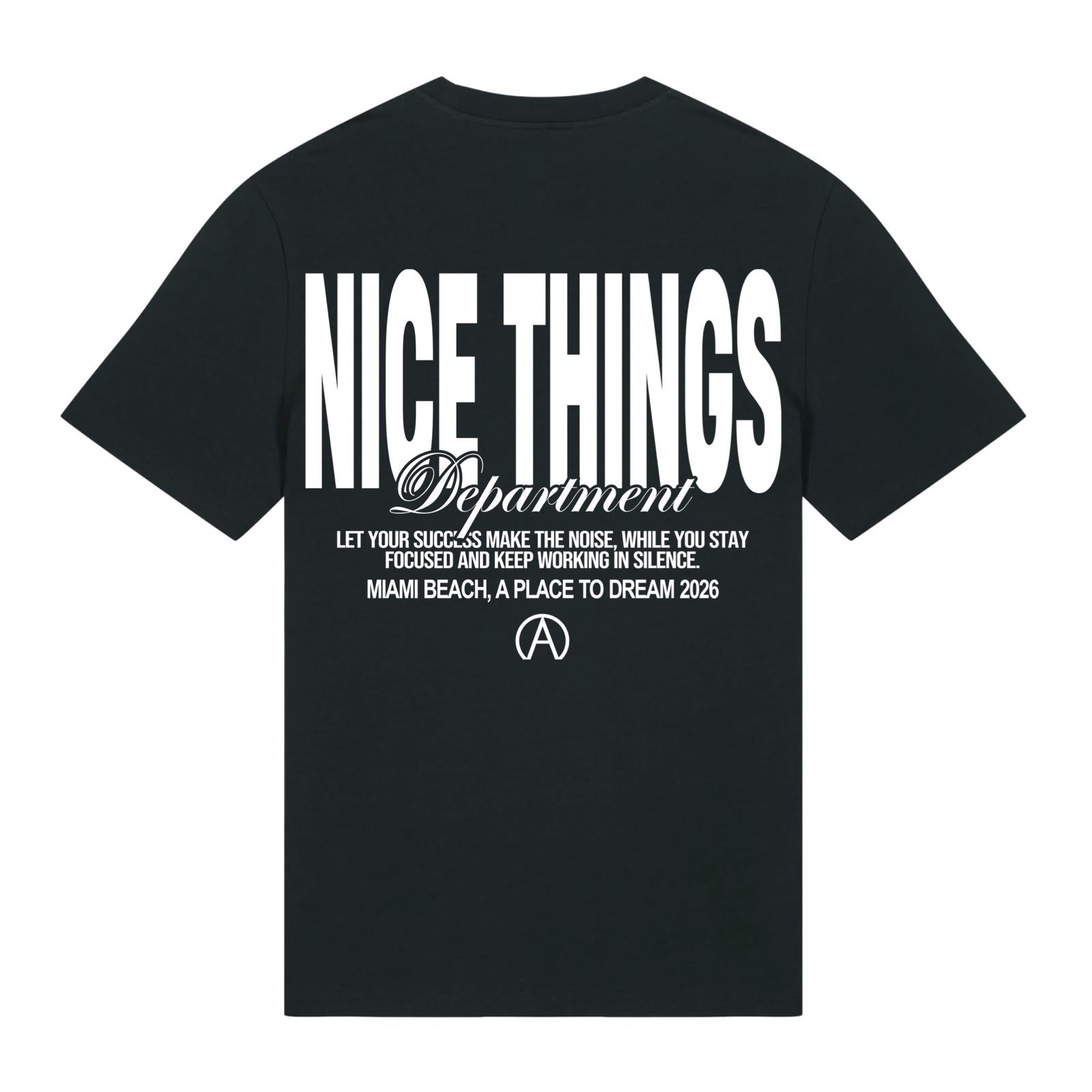 Tee shirt Noir "Nice Things"