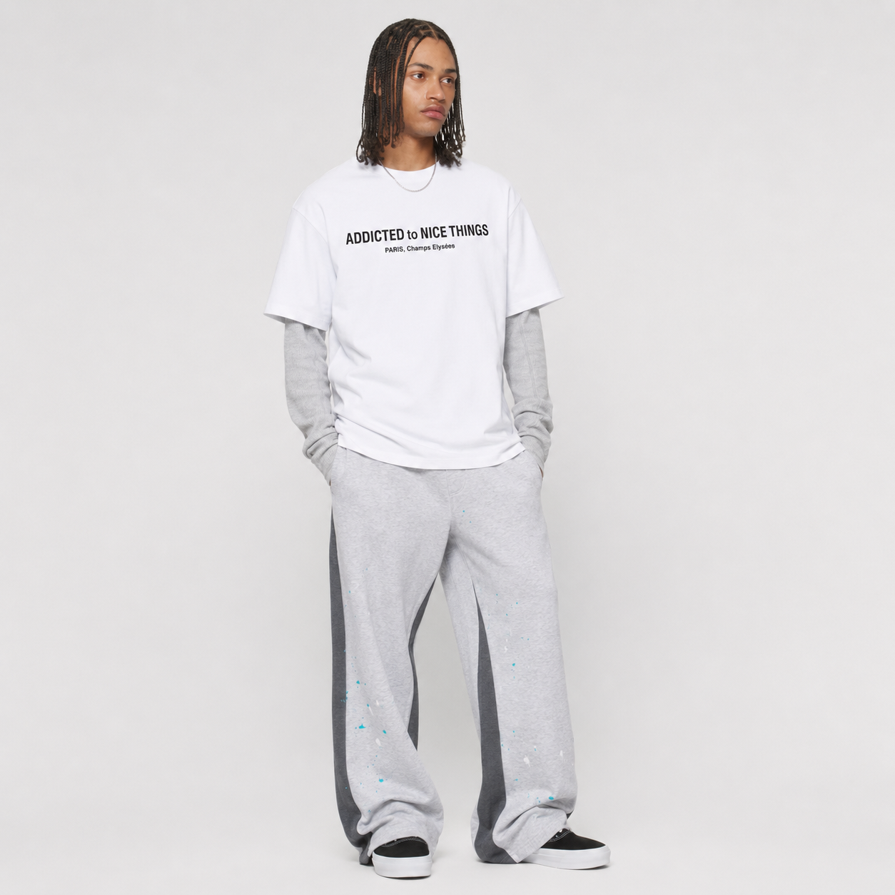 T-shirt ATNT Paris French Logo Luxury Blanc