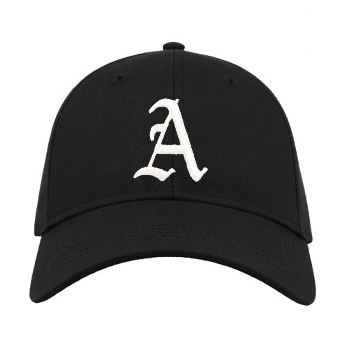Casquette baseball noir being different ATNT PARIS, vue de face.