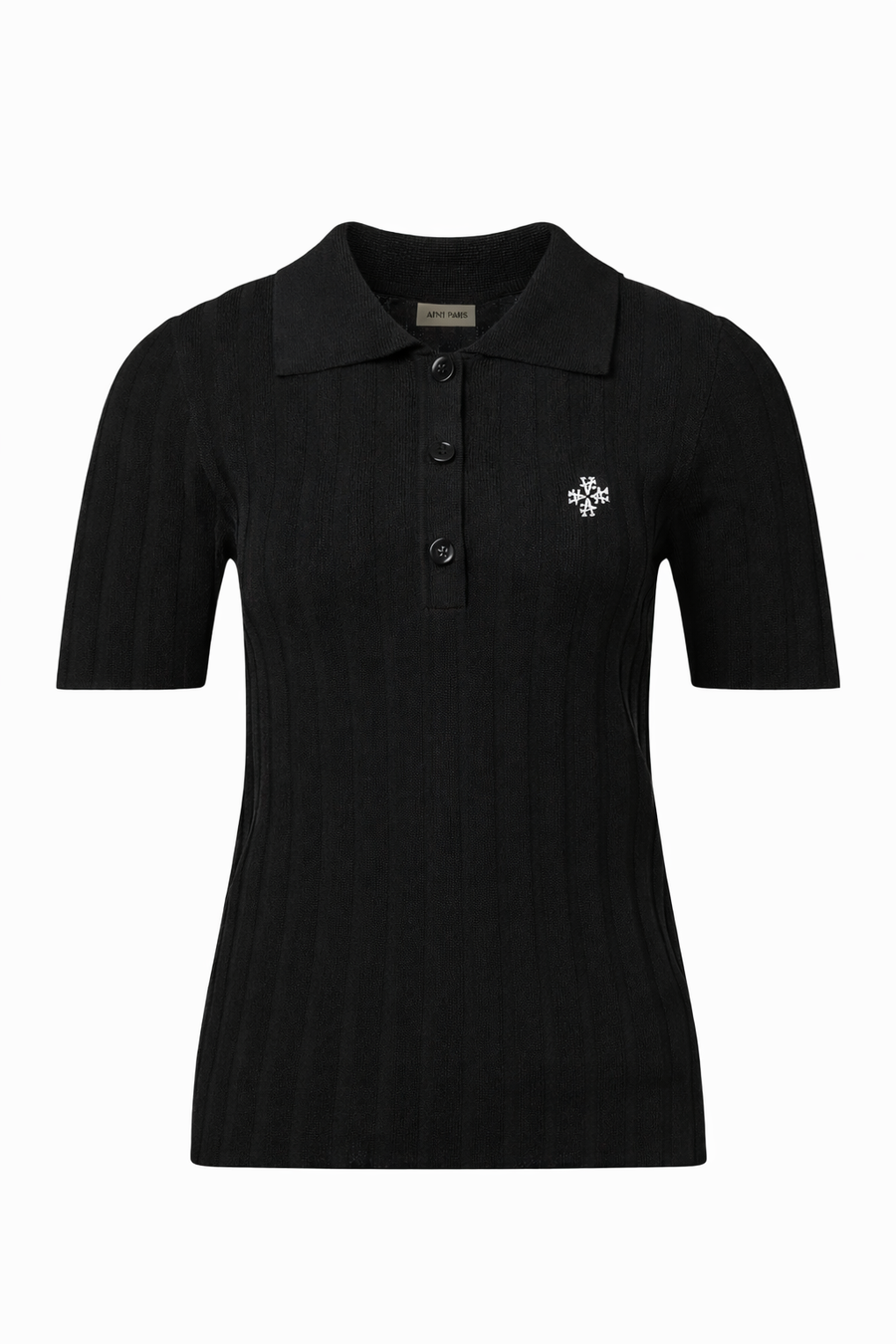 Polo Maille Côtelée ATNT Signature Noir