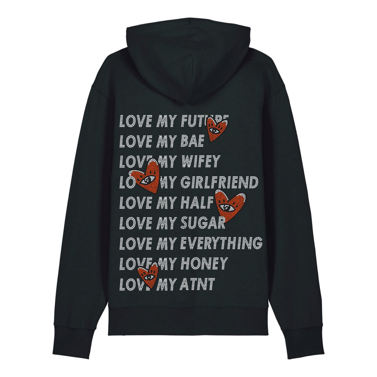 sweat atnt love heart strass