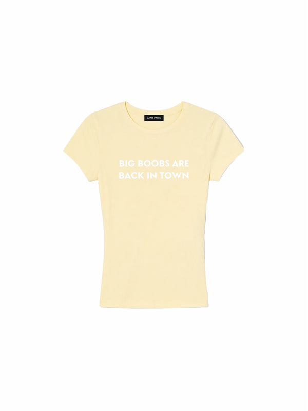 T-Shirt femme Jaune Back In Town