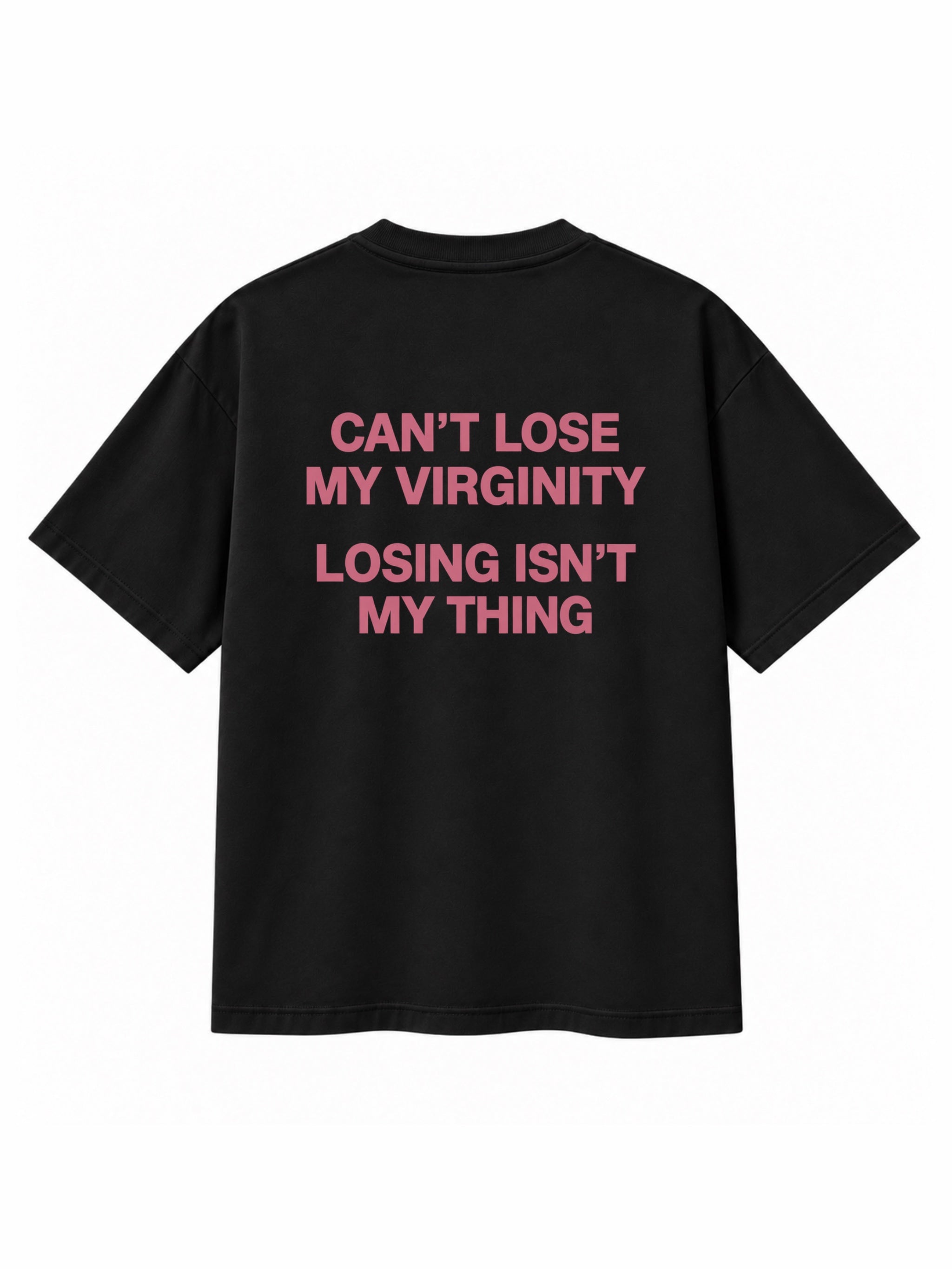 T-shirt Noir « Can't Lose My Virginity » – ATNT Paris