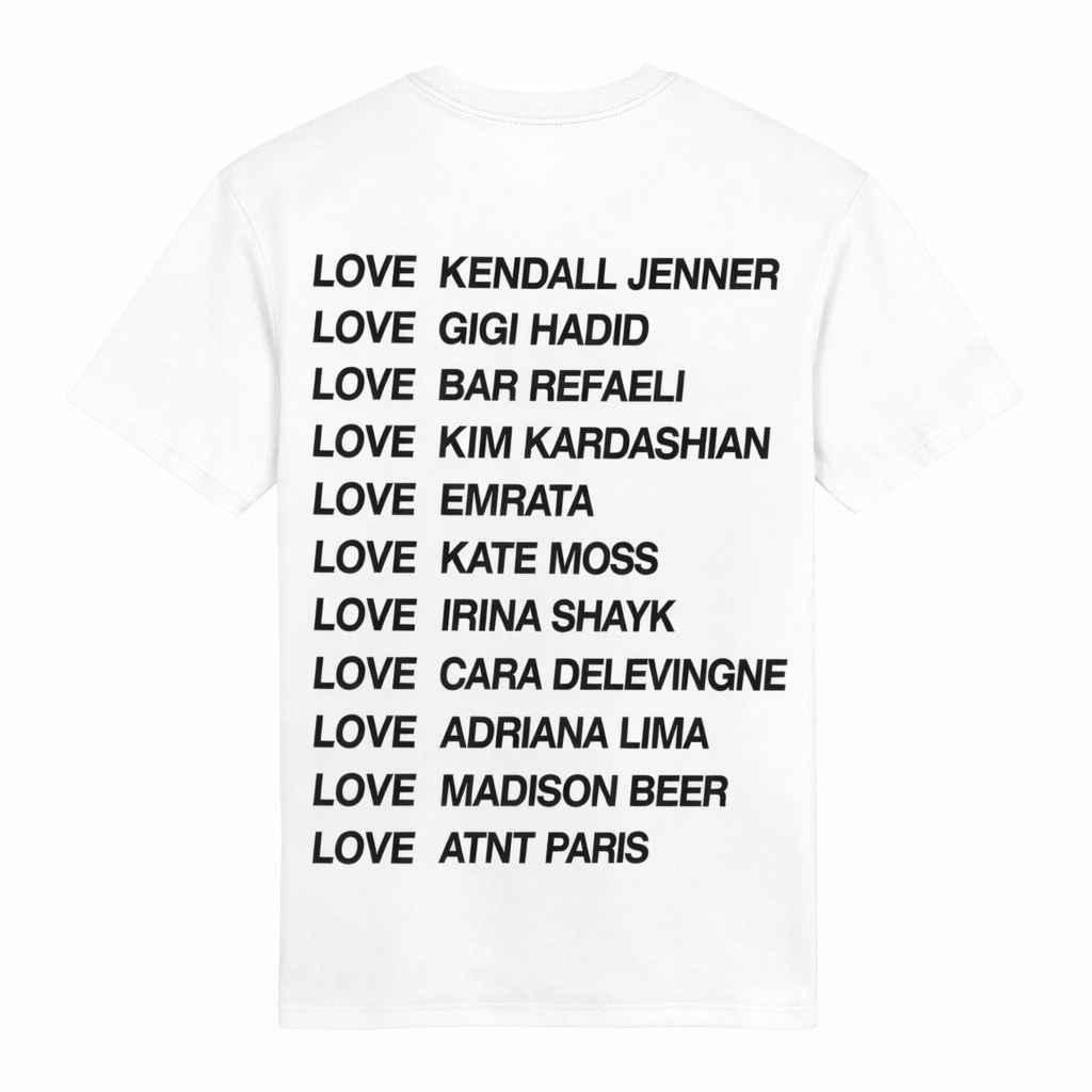Tee Shirt Unisexe  Blanc Love
