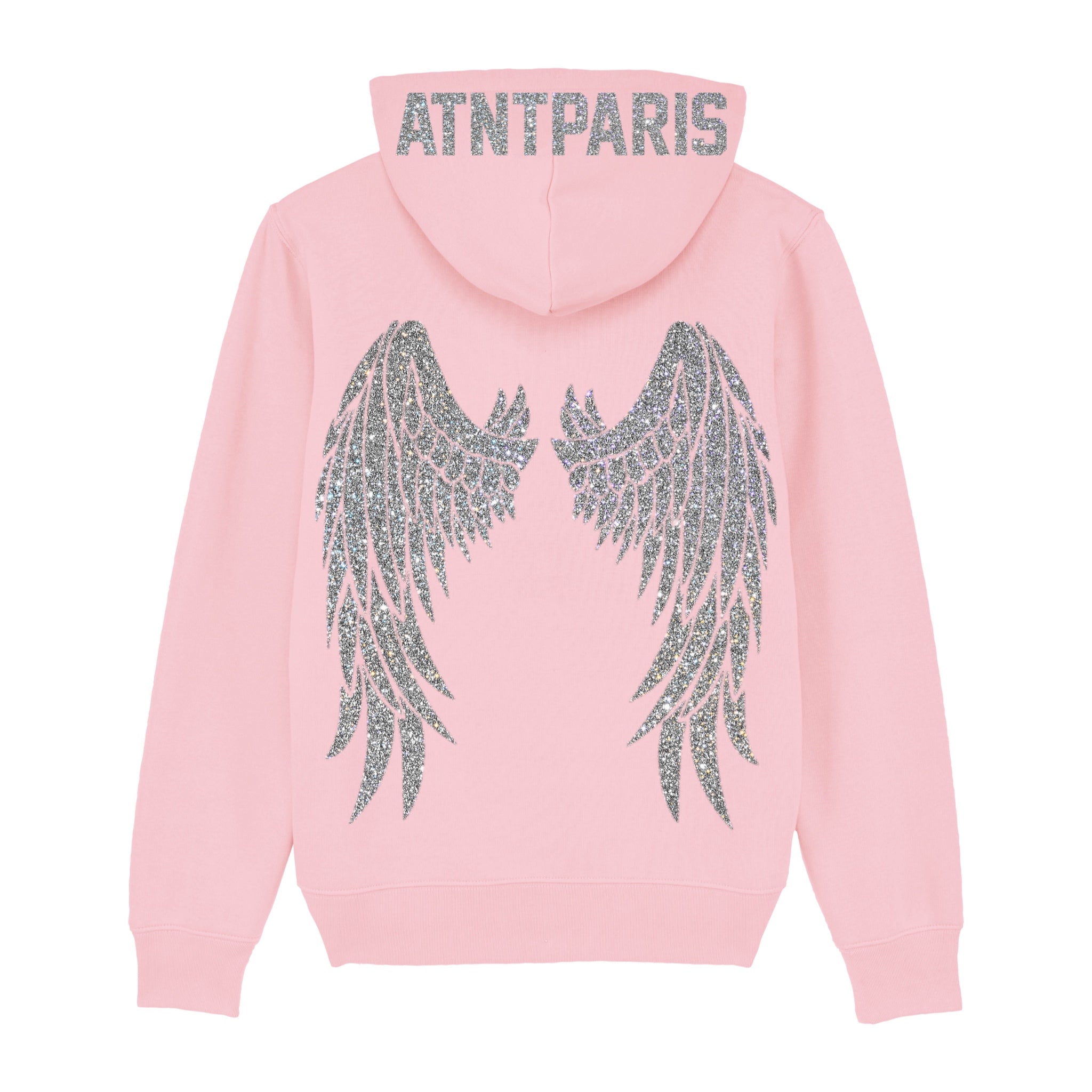 Strass - Sweat Capuche Light Pink Dark Angel