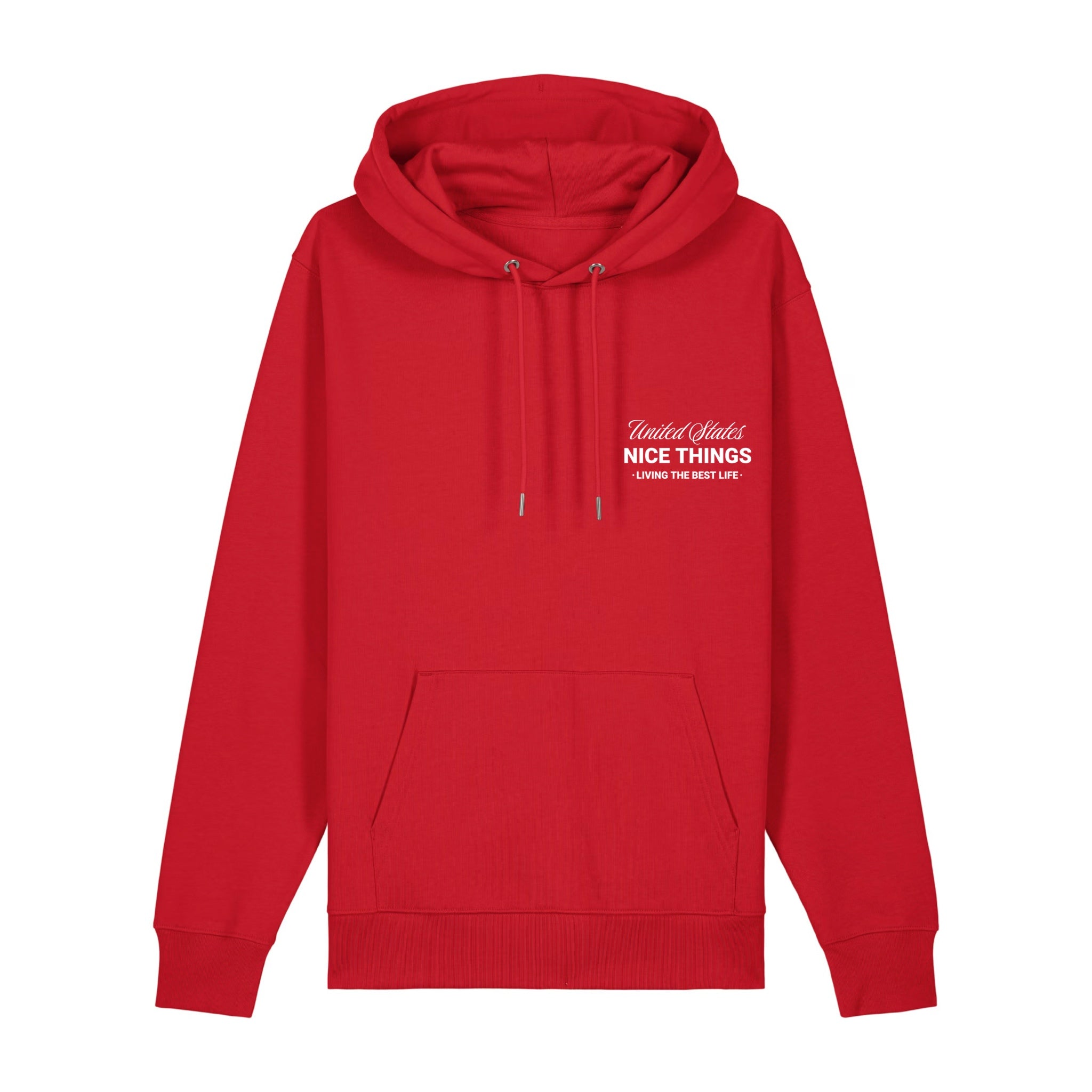 Sweat Capuche Rouge   –  NYC Héritage