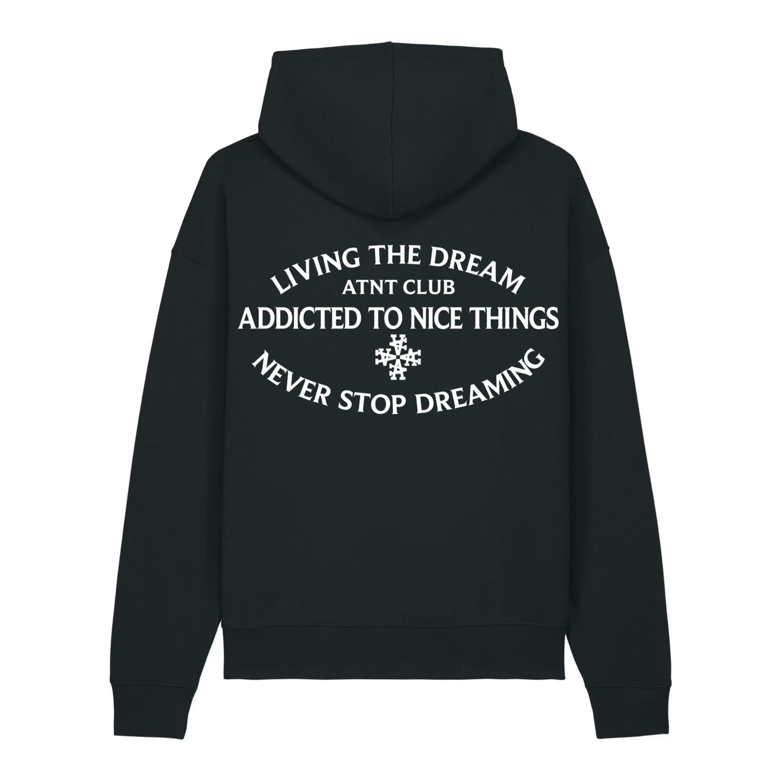 Sweat oversize Noir Never Stop Dreaming