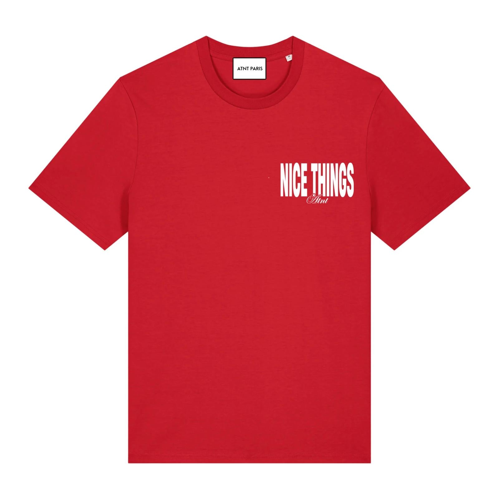 Tee shirt Rouge "Nice Things"