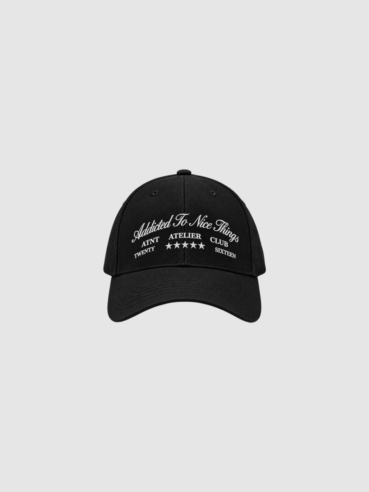 Casquette noire ATNT PARIS Addicted To Nice Things vue de face