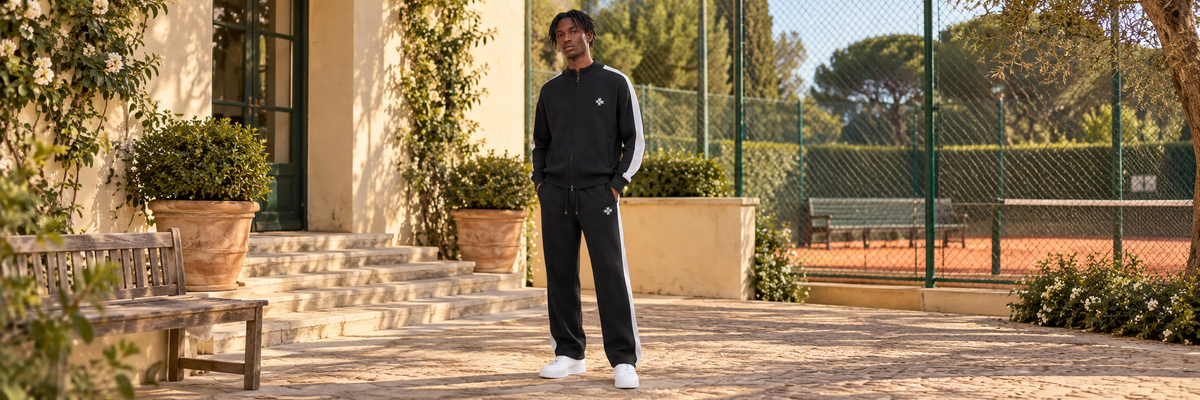 Ensemble Knitted noir ATNT PARIS, lifestyle vacances