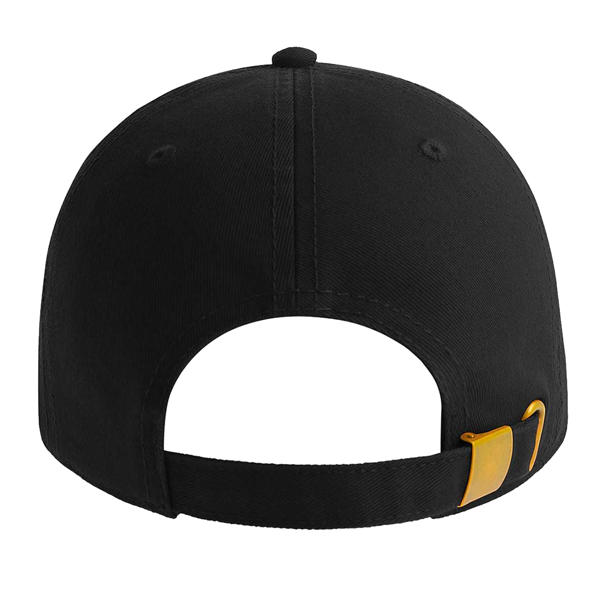 Casquette noire Heart ATNT PARIS, vue de dos avec ouverture et attache de réglage.