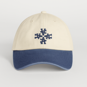 Blanc/bleu roi