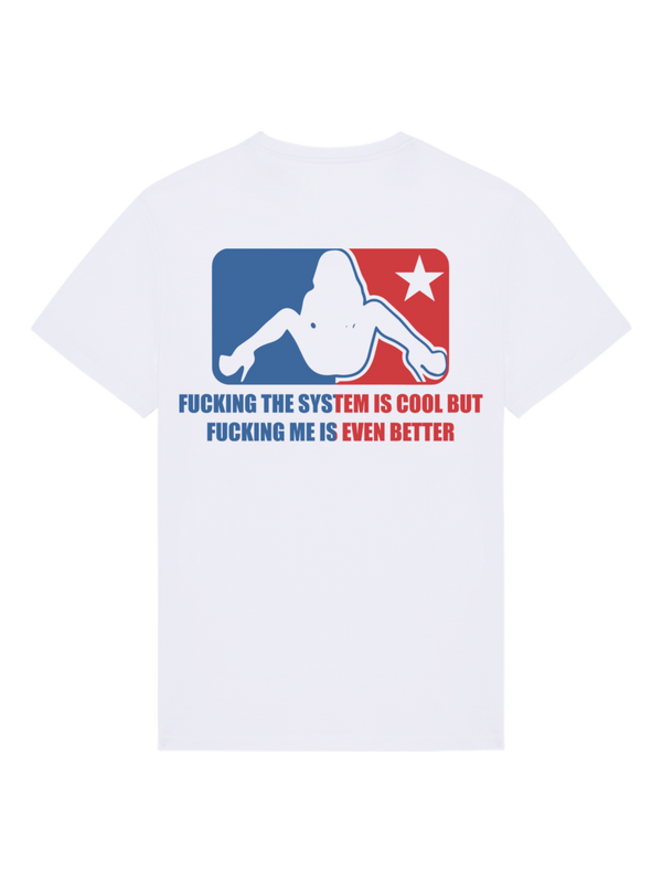 T-Shirt Blanc Fuck The System