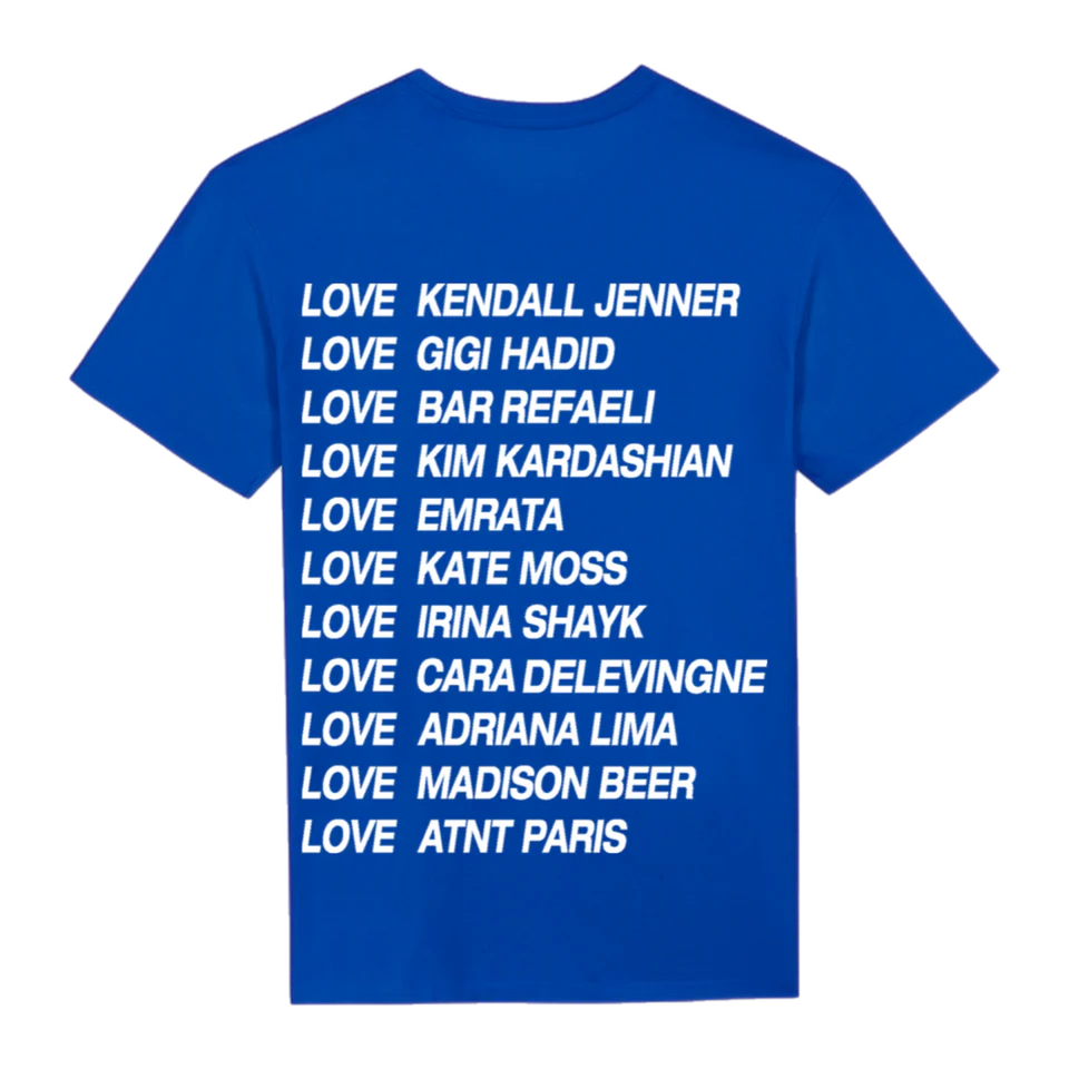 Tee Shirt Unisexe  Bleu Roi Love