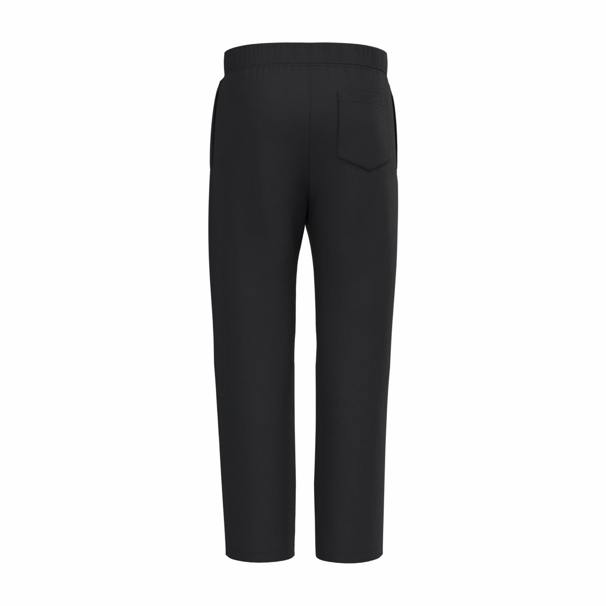 Pantalon de jogging ample noir pour homme ATNT PARIS, vue de dos.