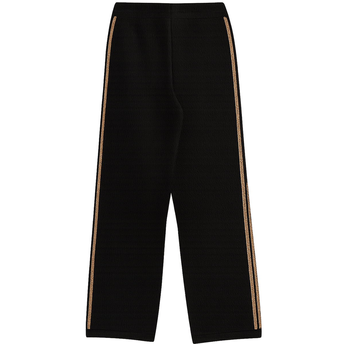 Pantalon de survêtement signature noir détail crochet ATNT PARIS, vue de dos.