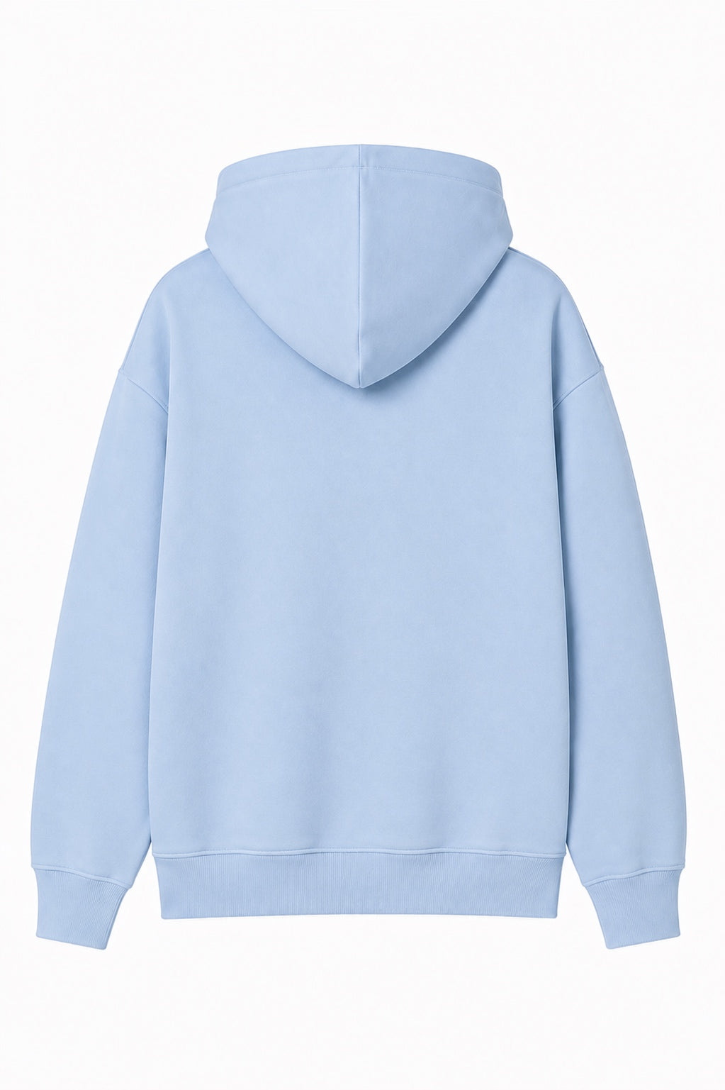 Sweat à capuche bleu ciel Jeunesse Dorée Perdue ATNT PARIS, vue de dos.