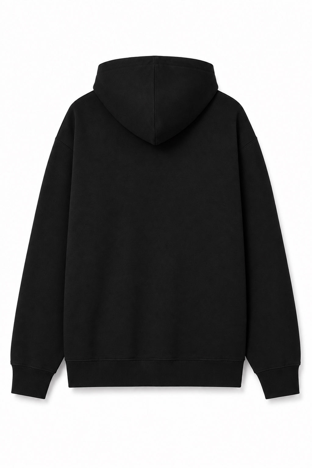 Sweat à capuche noir Jeunesse Dorée Perdue ATNT PARIS, vue de dos.