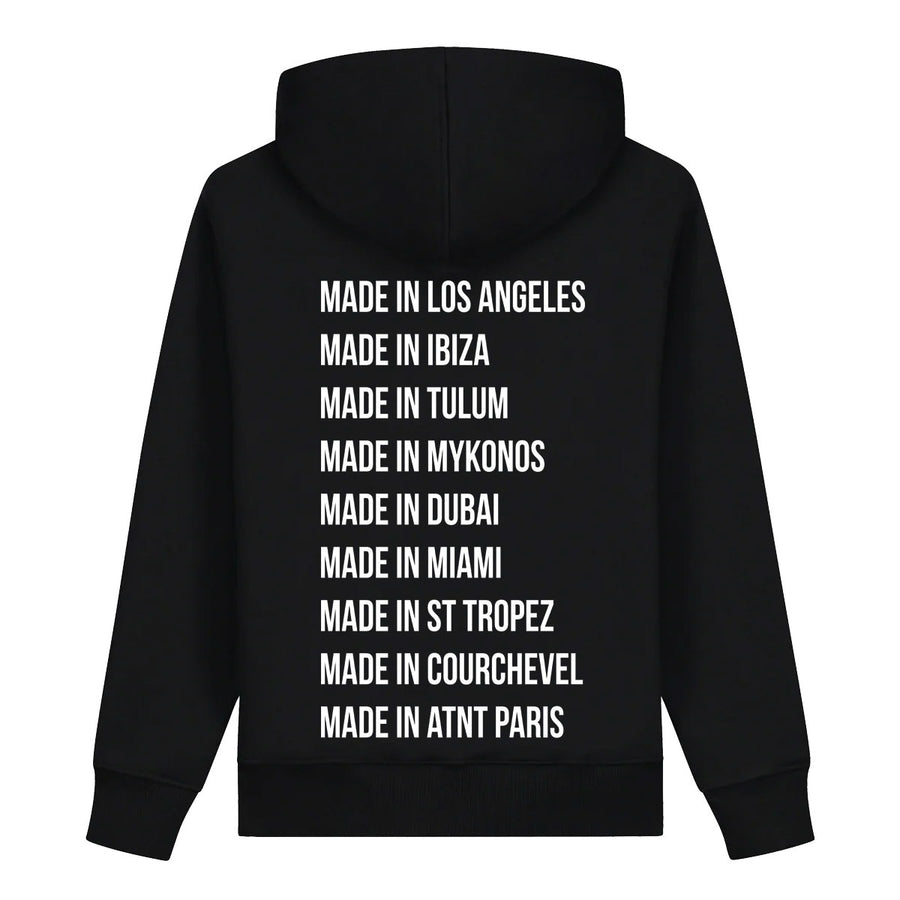 Sweat Capuche noir Made in