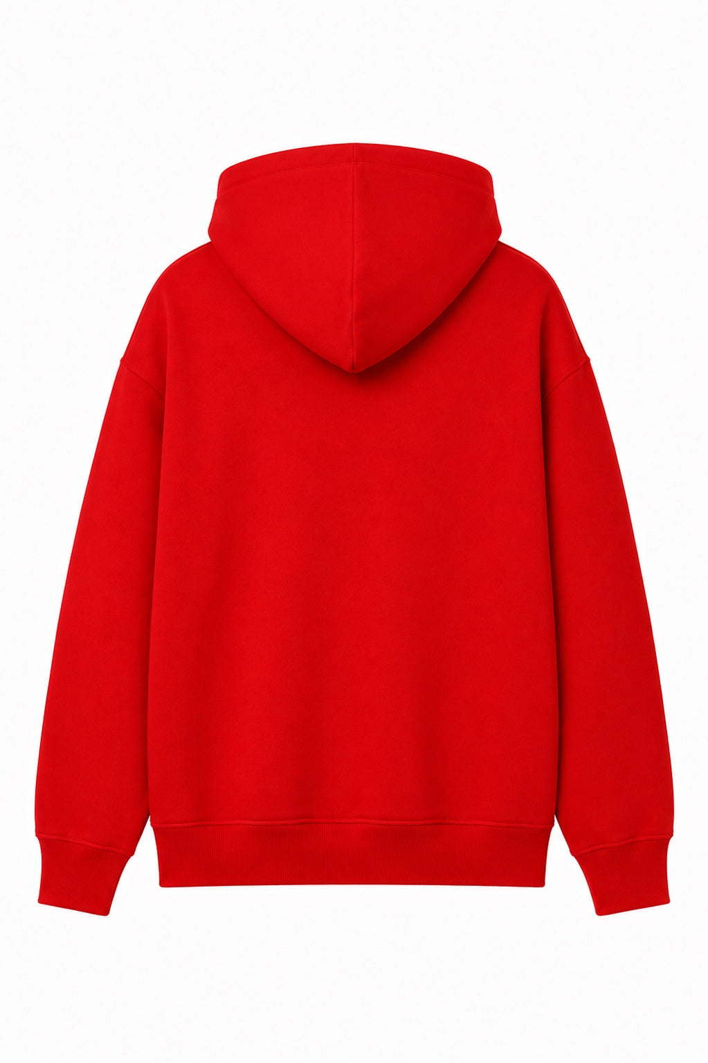 Sweat à capuche rouge Jeunesse Dorée Perdue ATNT PARIS, vue de dos.