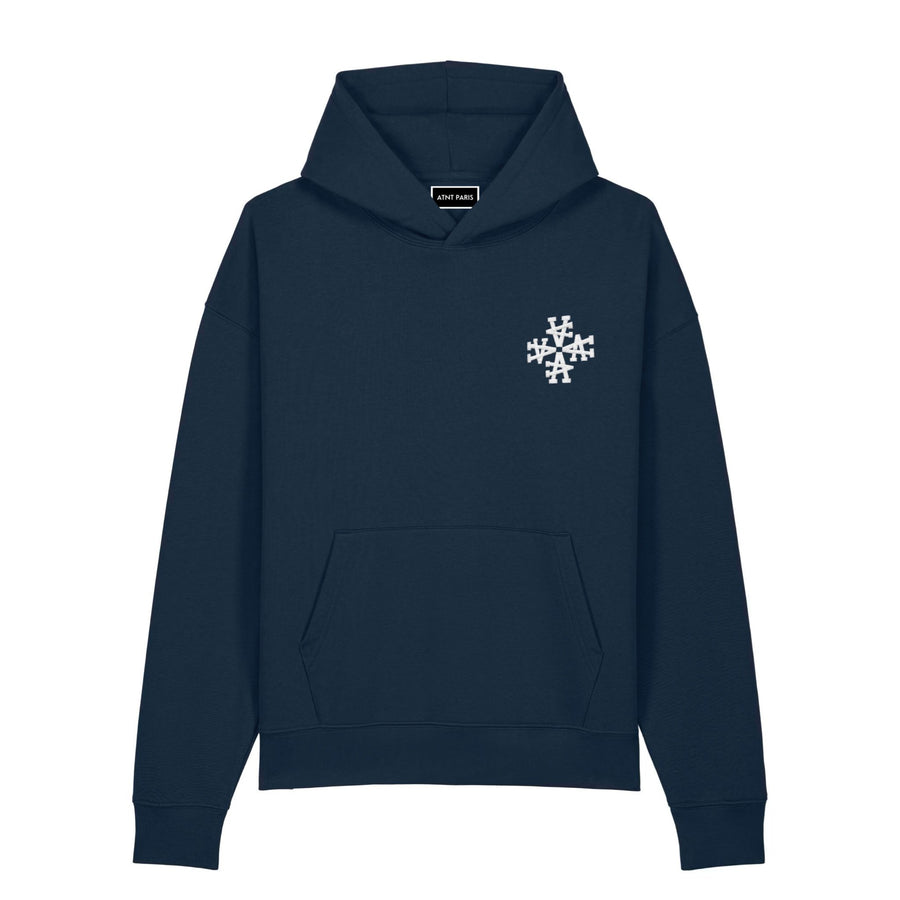 Sweat à Capuche Signature navy oversize