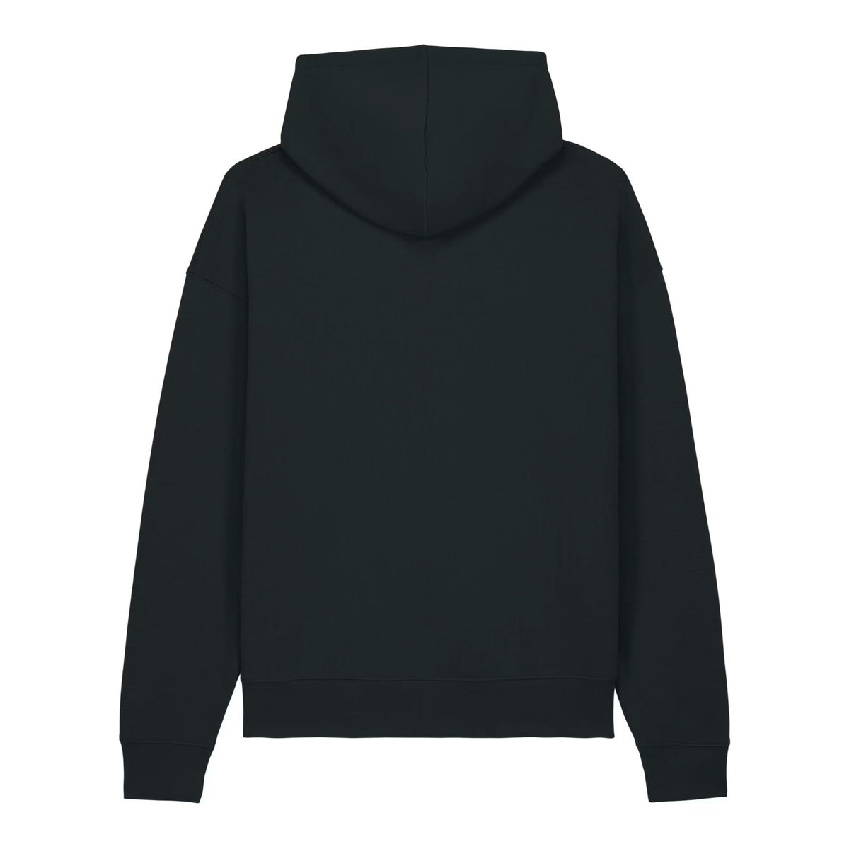 Sweat à capuche signature noir oversize ATNT PARIS, vue de dos.