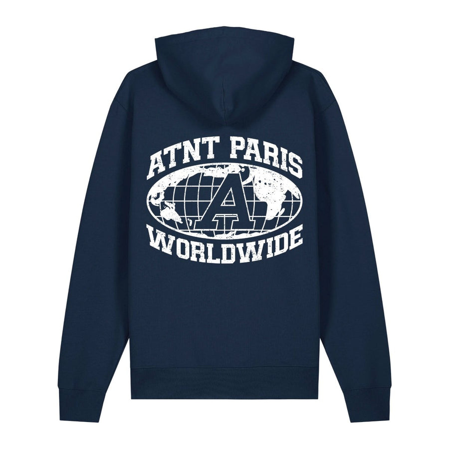 Sweat Capuche Unisexe Navy Worldwide