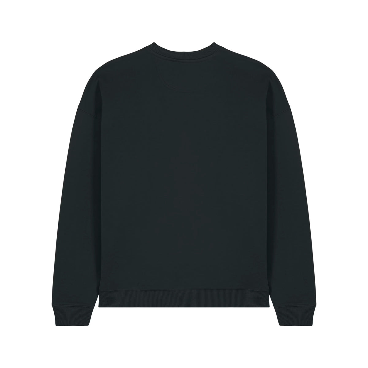 Sweat col rond signature noir ATNT PARIS, vue de dos.